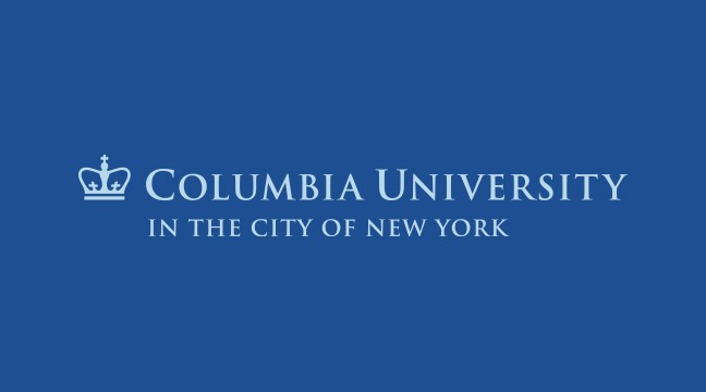 Columbia University Trademark in Columbia Blue on Primary Blue