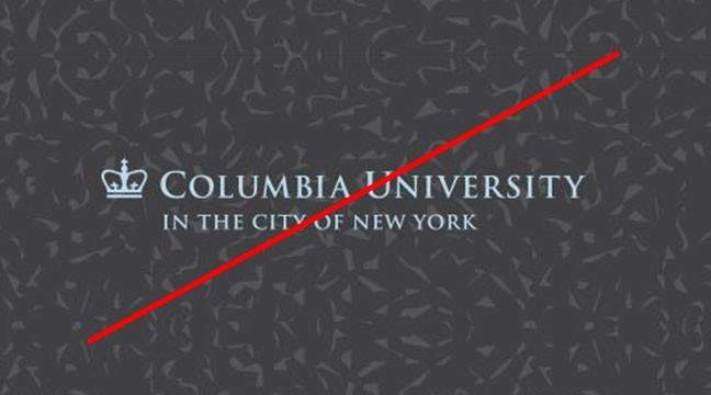 Columbia University Trademark on a busy background Columbia University Trademark on a busy background